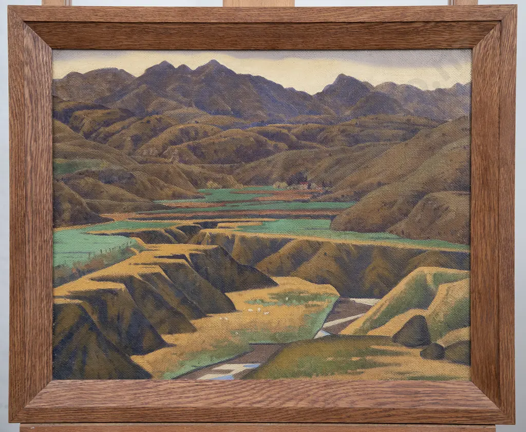 Rita Angus (1908–1970) - Mount Stewart Waiau North Canterbury Image 1++