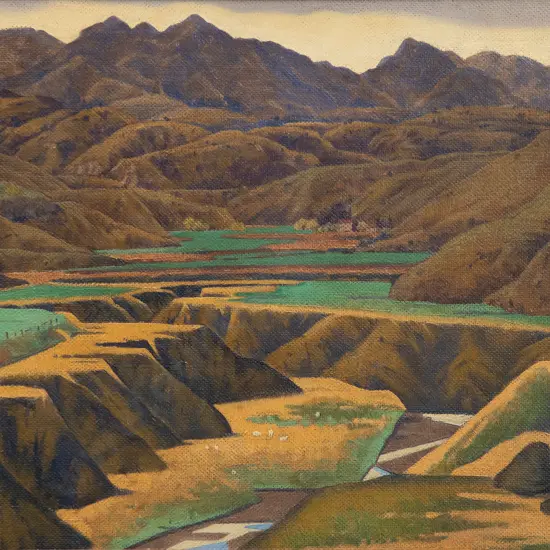 Rita Angus (1908–1970) - Mount Stewart Waiau North Canterbury