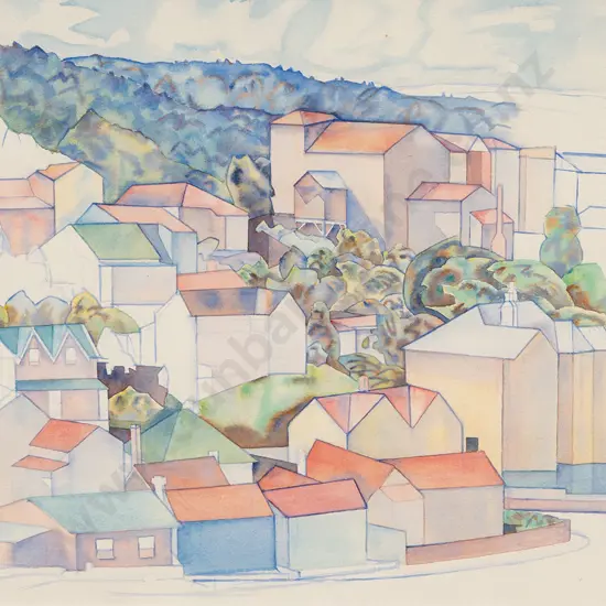 Rita Angus (1908–1970) - Houses Thorndon