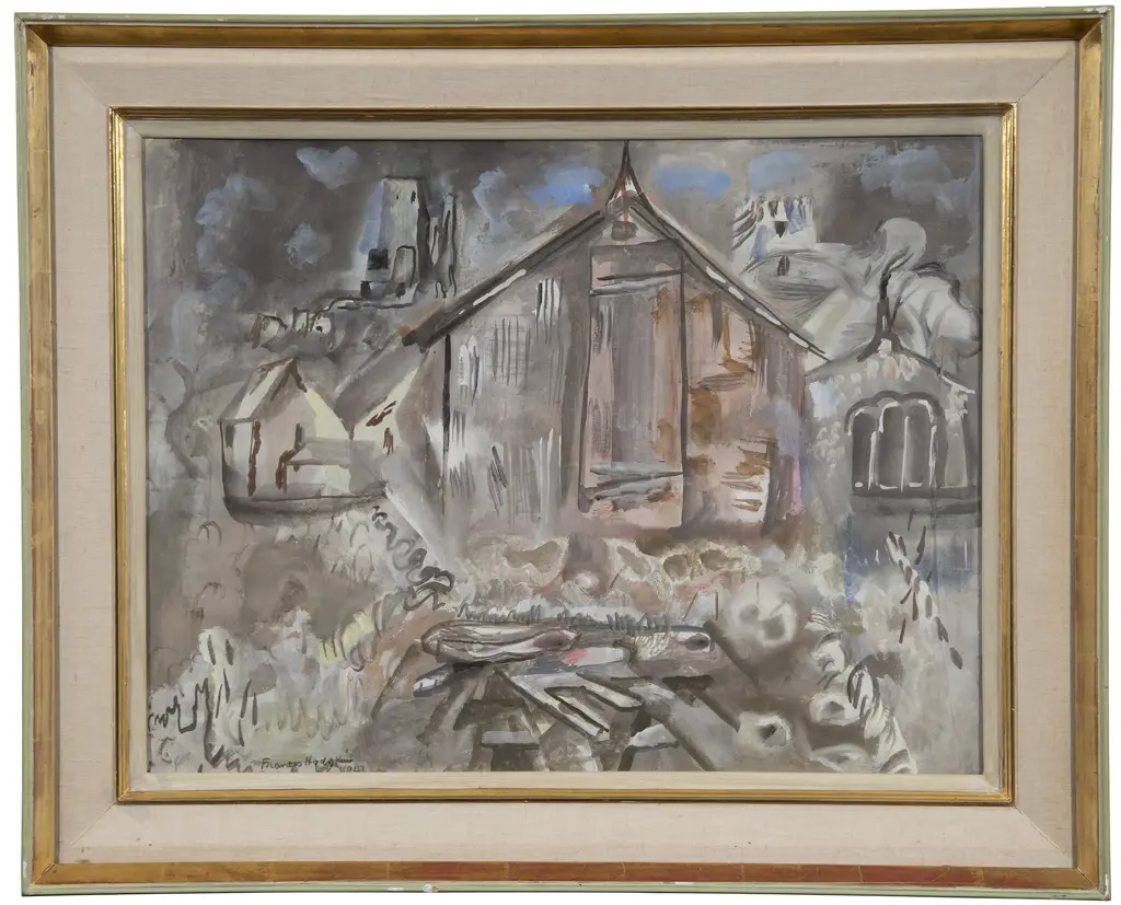 Frances Hodgkins (1869-1947) - Corfe Castle Image 1++