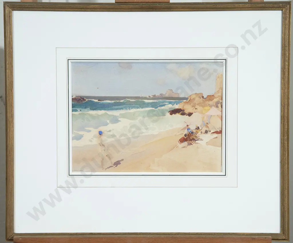 Sir William Russell Flint RA (British 1880 – 1969) - On the Beach Image 1++