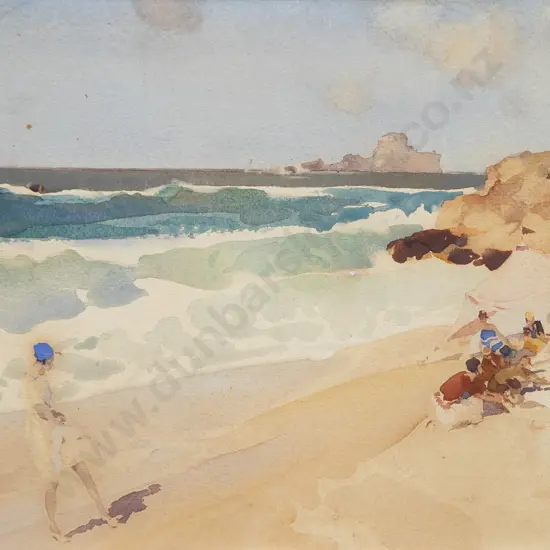 Sir William Russell Flint RA (British 1880 – 1969) - On the Beach
