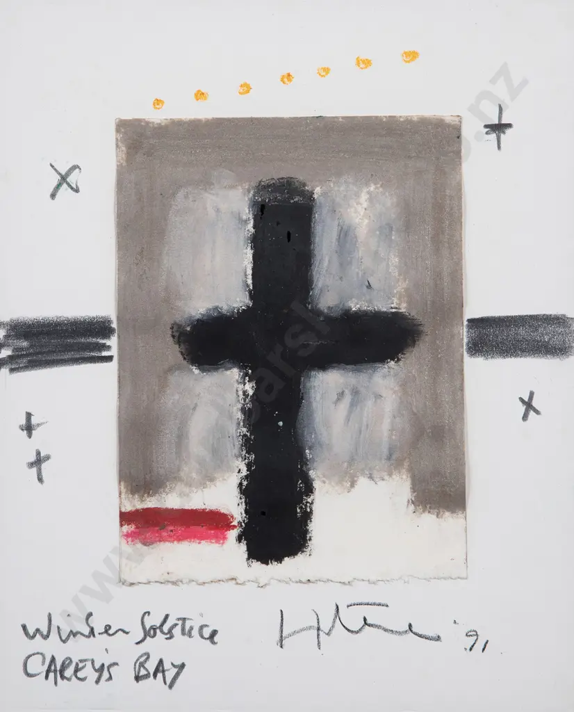 Ralph Hotere (1931-2013) - Winter Solstice Carey's Bay Image 1++
