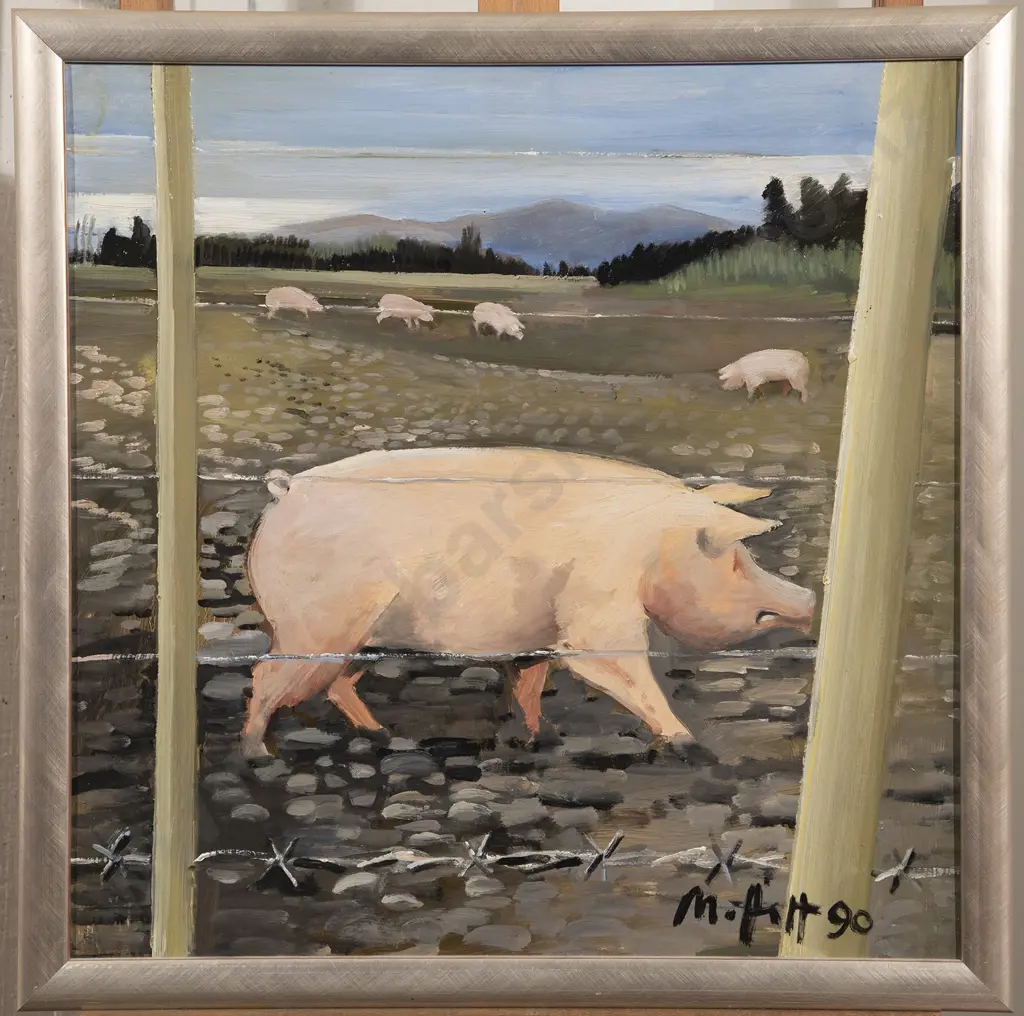 Trevor Moffitt (1936-2006) - Pig Paddock No 2 Image 1++