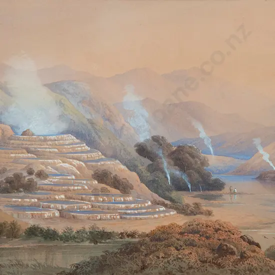 John Barr Clarke Hoyte (1835-1913) - Te Tarata (The White Terraces)
