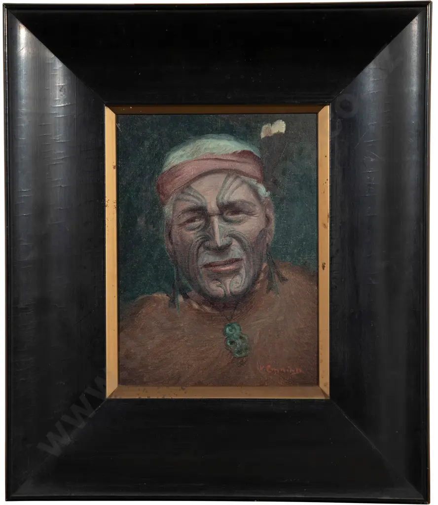 Vera Cummings (1891-1949) - Portrait of a Maori Chief Image 1++
