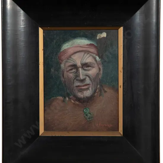 Vera Cummings (1891-1949) - Portrait of a Maori Chief