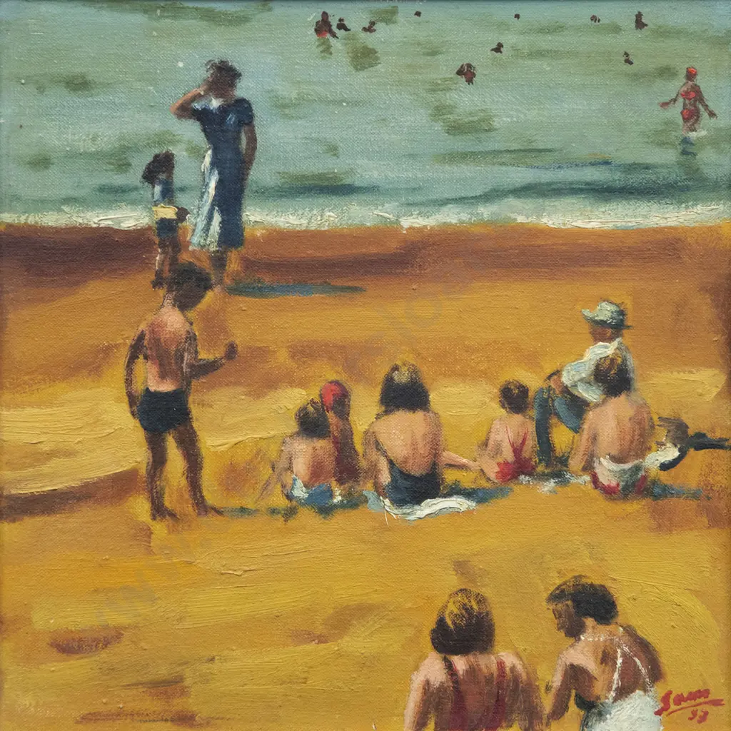 Sam Cairncross (1913-76) - Bathers Image 1++