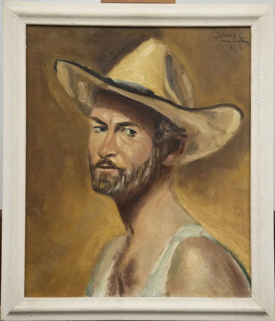 Sam Cairncross (1913-76) - Self Portrait (1950) Image 1++