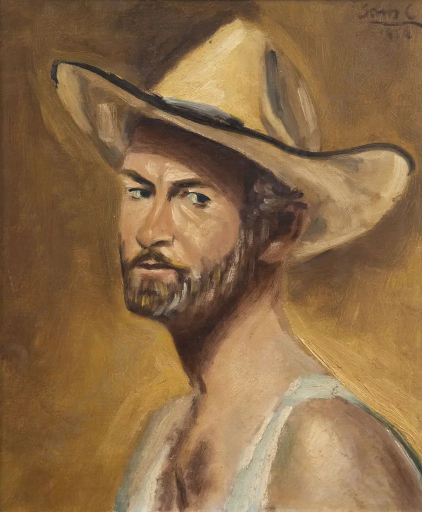 Sam Cairncross (1913-76) - Self Portrait (1950) Image 1++