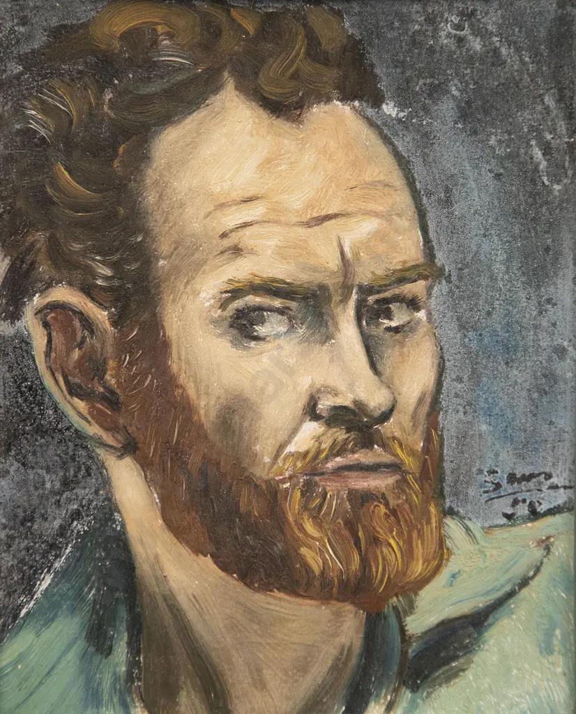 Sam Cairncross (1913-76) - Self Portrait (1950) Image 1++