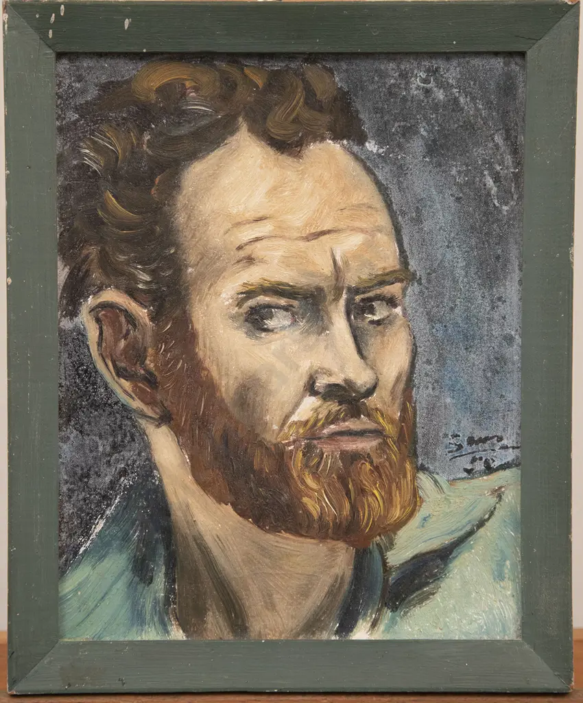 Sam Cairncross (1913-76) - Self Portrait (1950) Image 1++