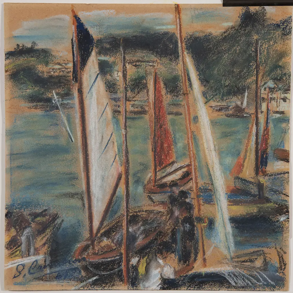 Sam Cairncross (1913-76) - Yachts Paremata Image 1++