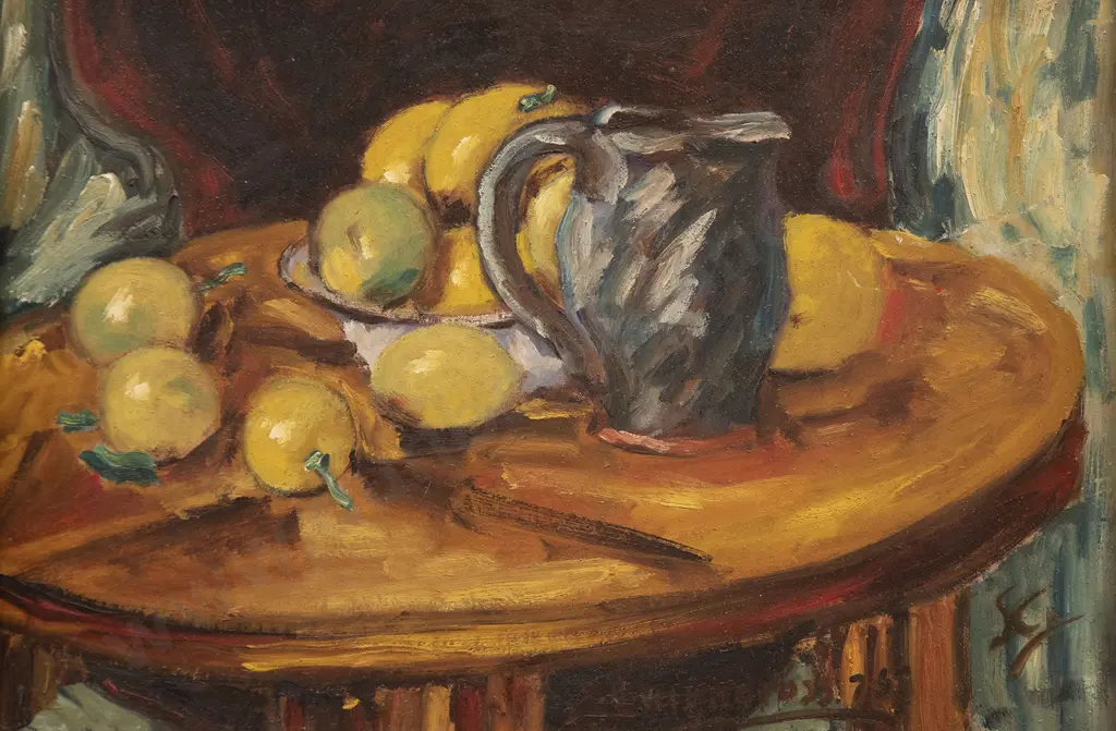 Sam Cairncross (1913-76) - Still Life (Jug & Lemons) Image 1++