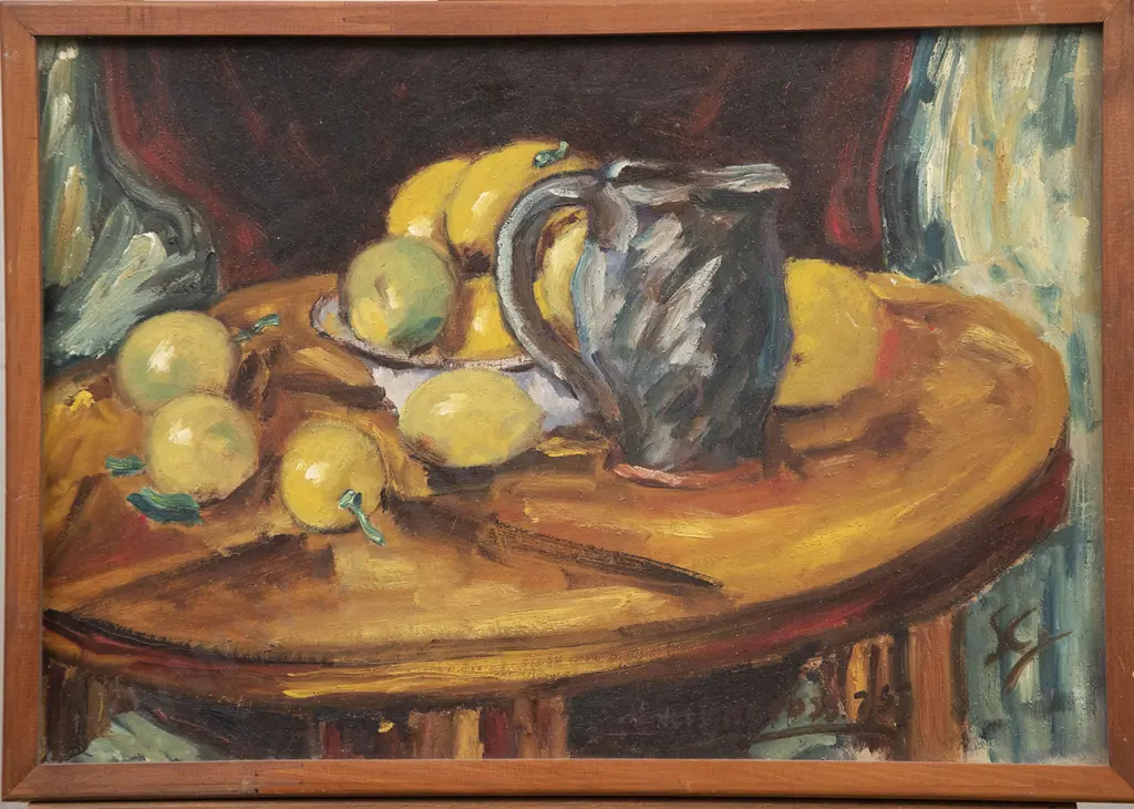 Sam Cairncross (1913-76) - Still Life (Jug & Lemons) Image 1++