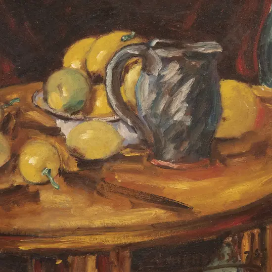 Sam Cairncross (1913-76) - Still Life (Jug & Lemons)