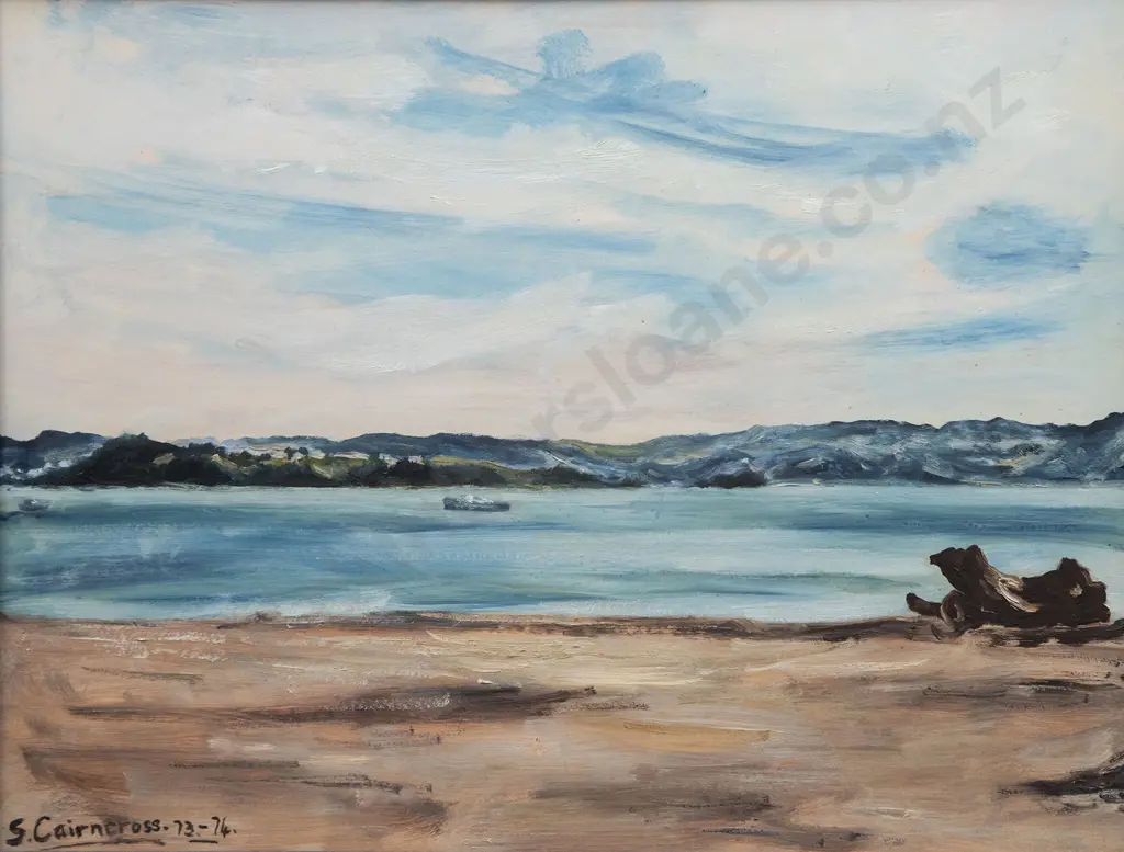 Sam Cairncross (1913-76) - Across Wellington Harbour Image 1++