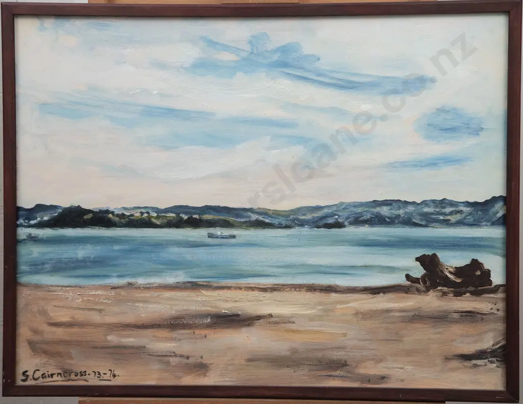 Sam Cairncross (1913-76) - Across Wellington Harbour Image 1++