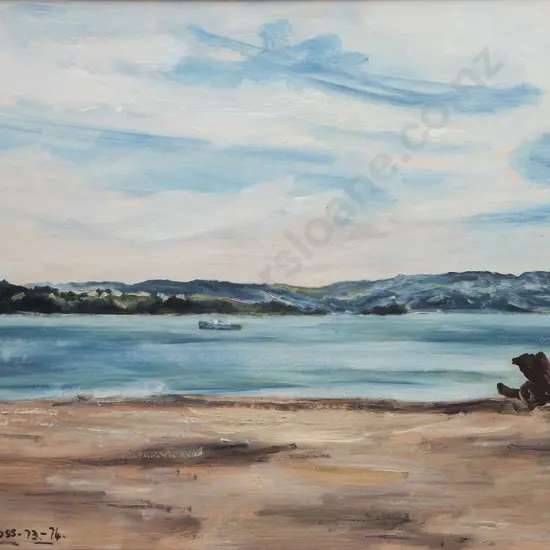 Sam Cairncross (1913-76) - Across Wellington Harbour