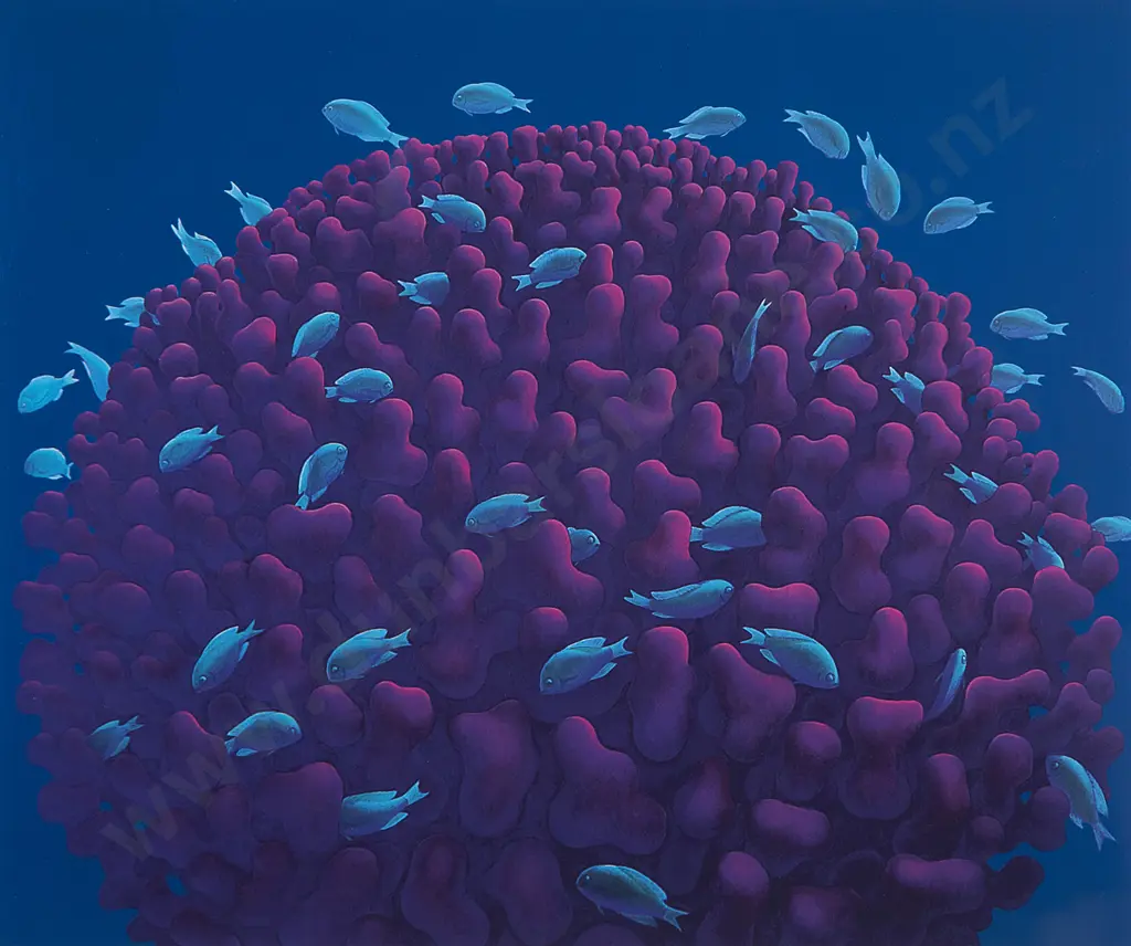 Michael Smither (b 1939) - Coral Head with Fish Image 1++