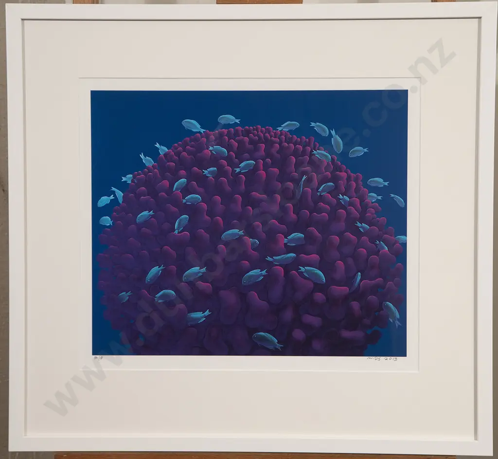 Michael Smither (b 1939) - Coral Head with Fish Image 1++