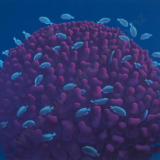 Michael Smither (b 1939) - Coral Head with Fish