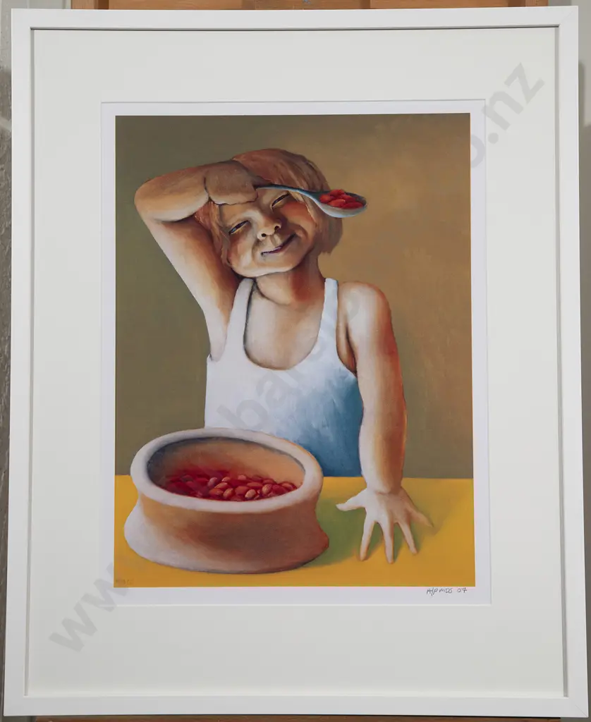Michael Smither (b 1939) - Sarah with Baked Beans Image 1++