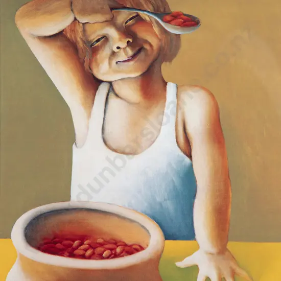 Michael Smither (b 1939) - Sarah with Baked Beans