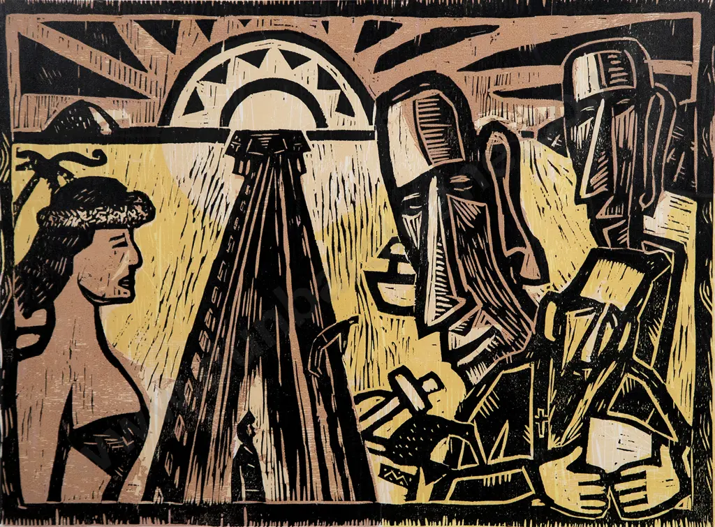 Nigel Brown (b 1949) - Pacific Reading Image 1++