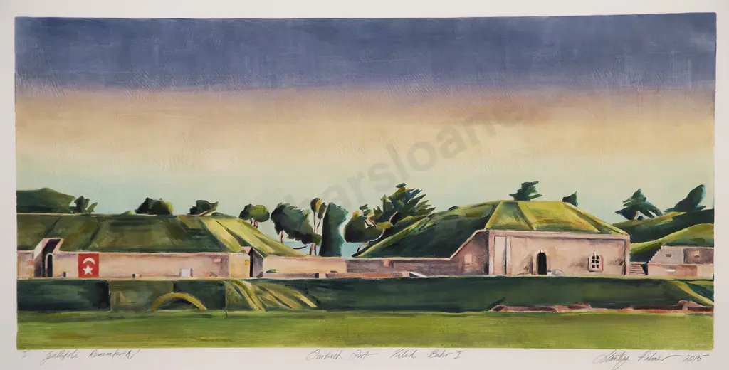 Stanley Palmer (b 1936) - Turkish Fort - Kilid Bahr I Image 1++