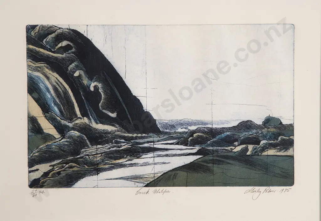Stanley Palmer (b 1936) - Creek Whatipu Image 1++