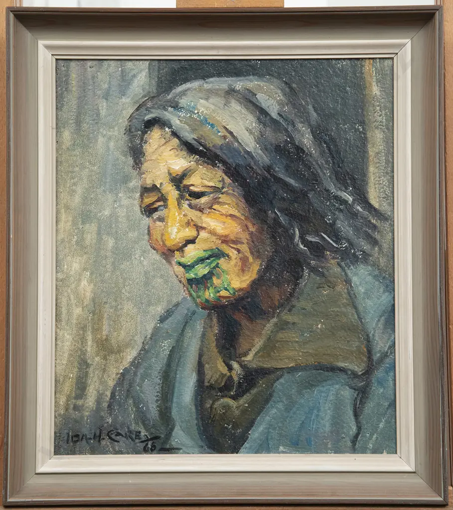 Ida Carey (1891-1982) - Portrait of Maori Woman Image 1++