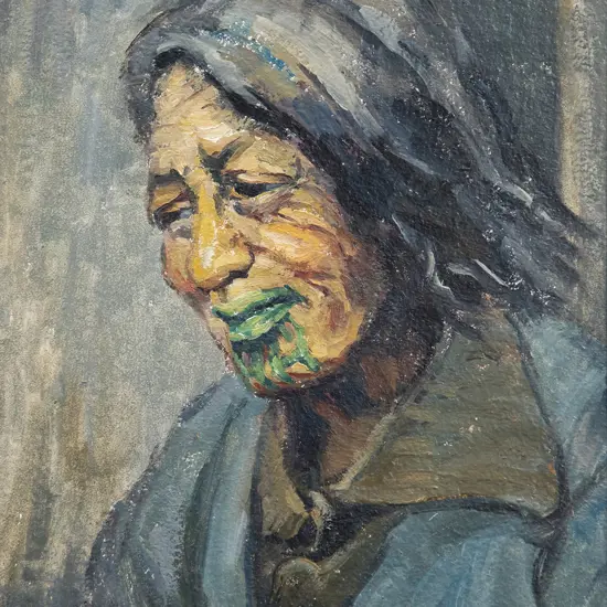 Ida Carey (1891-1982) - Portrait of Maori Woman