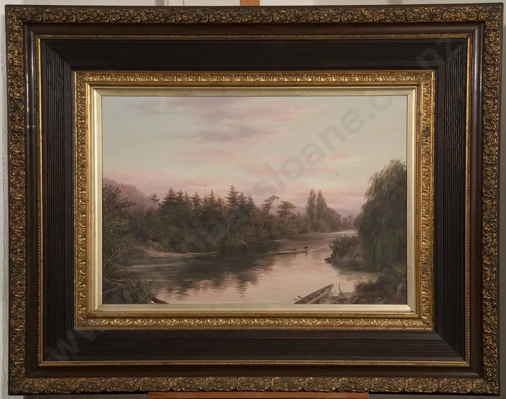 William George Baker (1864-1929) - Waikato River Image 1++