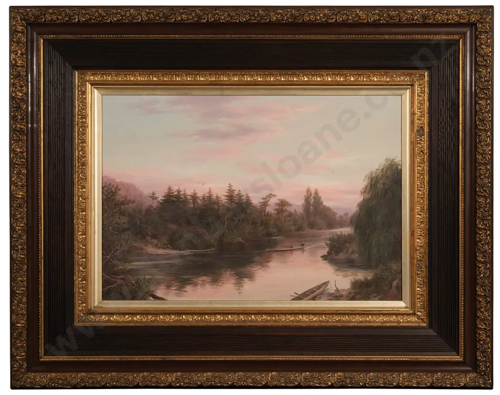 William George Baker (1864-1929) - Waikato River Image 1++