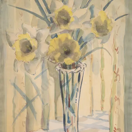 T A McCormack (1883-1973) - Still Life with Daffodils