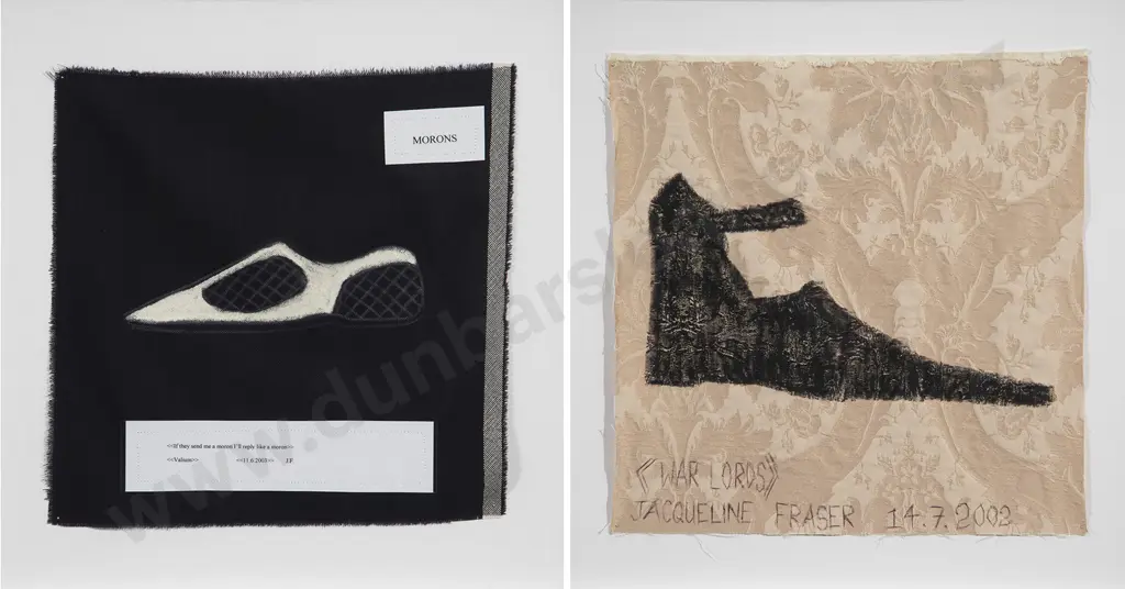 Jacqueline Fraser (b 1956) - If They Send Me a Moron. I'll Reply Like a Moron. Valium & War Lords (2) Image 1++