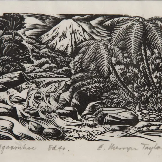 E Mervyn Taylor (1906-64) - Ngauruhoe