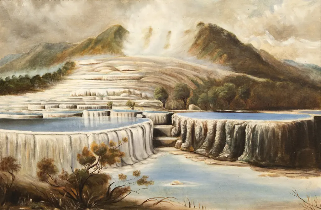 Jane Hobbs (C19th) - The White Terraces Image 1++