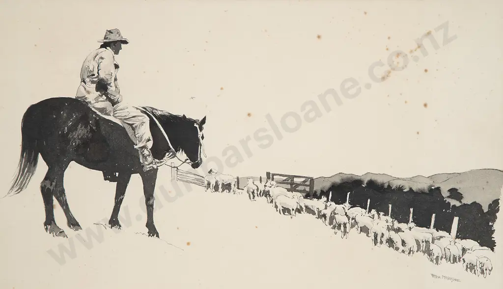 Peter McIntyre (1910-95) - The Drover Image 1++