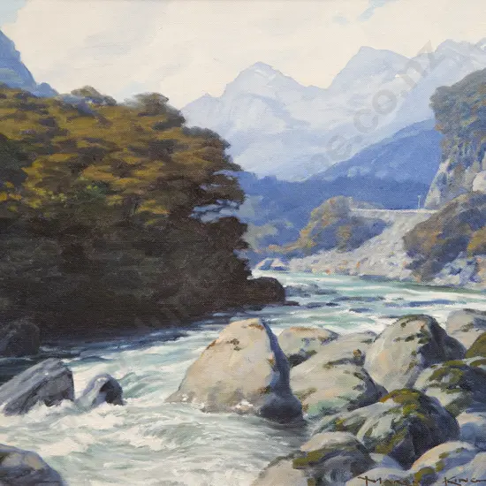Marcus King (1891-1983) - Otago Landscape