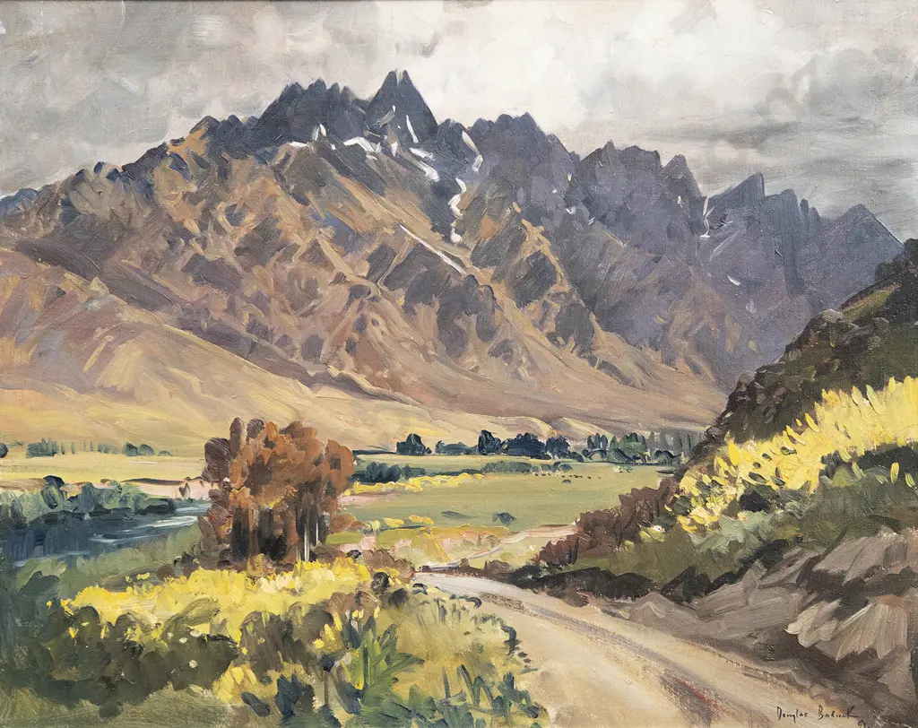 Douglas Badcock (1922-2009) - The Remarkables from Frankton Image 1++