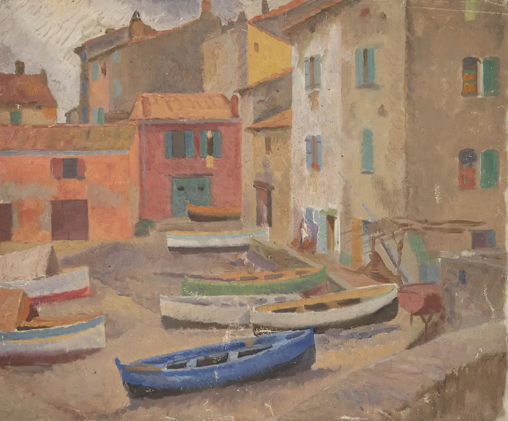 John Weeks (1888-1965) - Fishing Boats (possibly Cap D'Azur) Image 1++