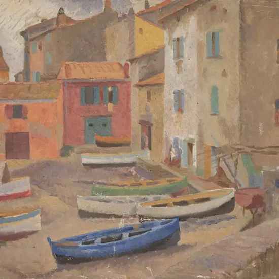 John Weeks (1888-1965) - Fishing Boats (possibly Cap D'Azur)