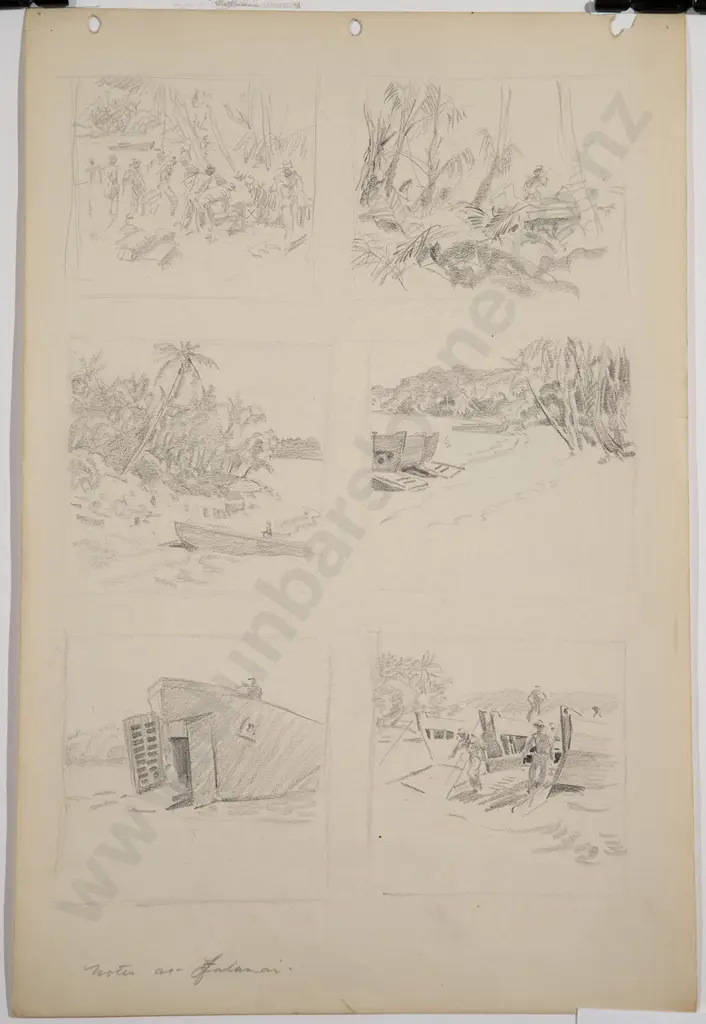 Russell Clark (1905-66) - Notes at Falamai (Mono Island) Image 1++