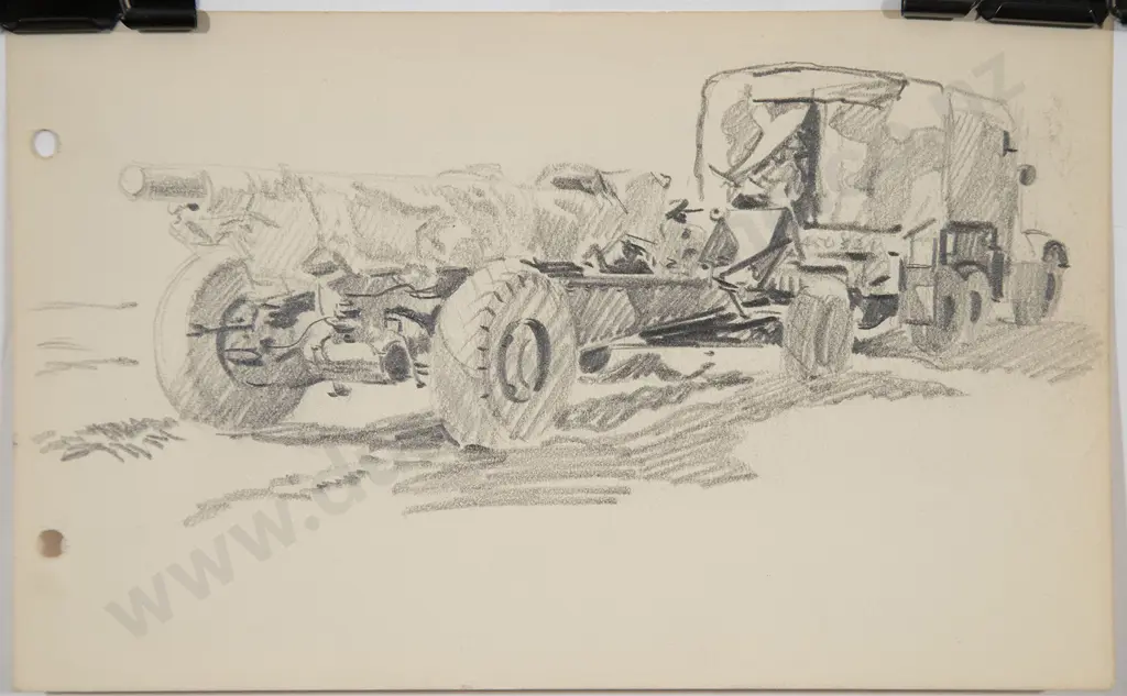 Russell Clark (1905-66) - Two War Related Studies Image 1++
