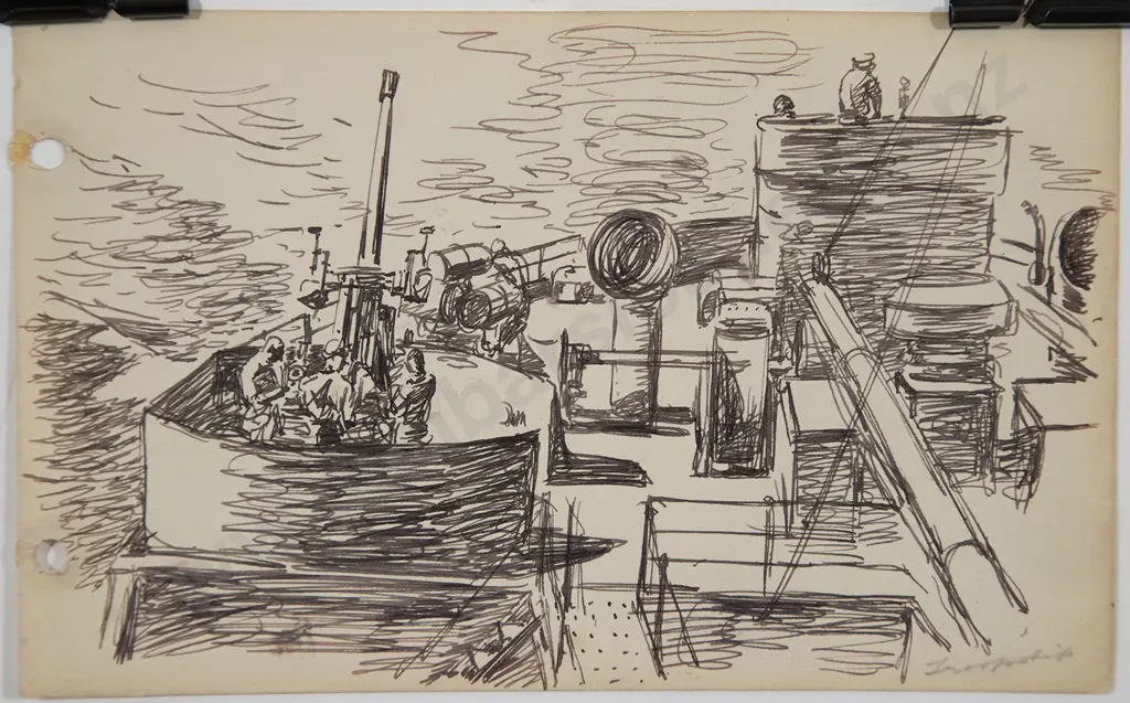 Russell Clark (1905-66) - Two War Related Studies Image 1++