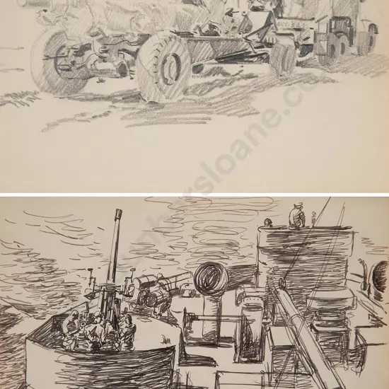 Russell Clark (1905-66) - Two War Related Studies