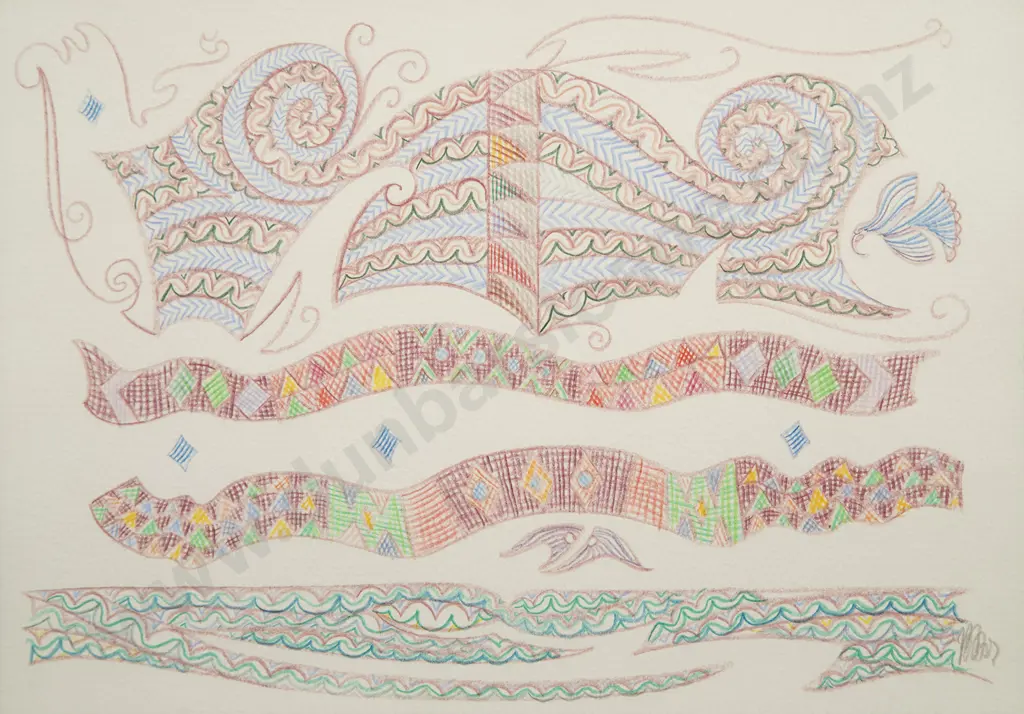 John Bevan Ford (1930-2005) - Manawatu Flows to the Sea Image 1++