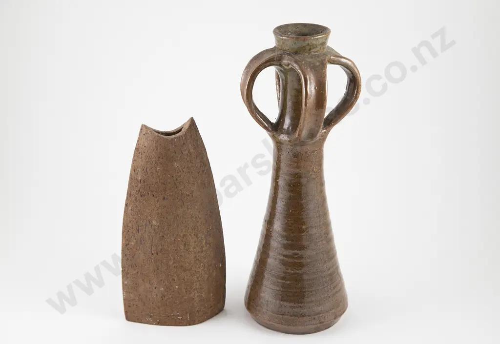 Jim Greig Faceted Vase & Candlestick (2) Image 1++
